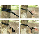 2X Heavy Duty Hammock Swing Tree Hanging Straps Rope Belt Carabiner Fitting R1V9