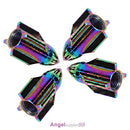 4pcs Colorful Rocket Shaped Aluminum Car Wheel Tire Valve Stem Caps Covers