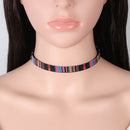Ethnic Style 6 Pcs/Set Choker Necklace Set Fashion Lace Embroidery Jewelry