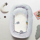 Portable Baby Nest Bed Crib Removable Washable Protect Cushion with Pillow