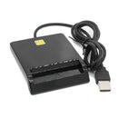 USB Smart Card Reader Common Access Compatible For CAC SIM Bank Card w/ CD Drive