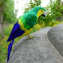 45cm Lifelike Perched Woodland Artificial Bird Yard Home Garden Decor