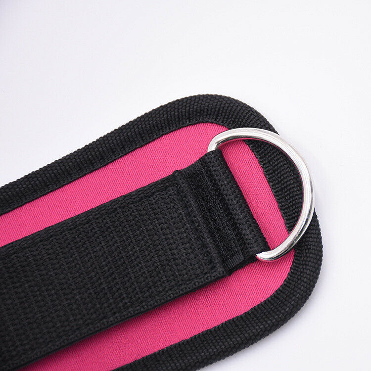 Adjustable D-Ring Ankle Strap Buckle Body Building Resistance Band Gym Mult V4N4