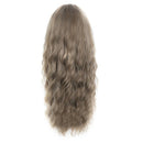 Long Hair Wavy With Bangs Brown Available Wigs For Women Synthetic Hair Hig
