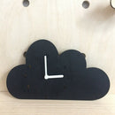 Nordic Wood Cloud Raindrop Shaped Clock Children'S Room Decoration Baby Cut