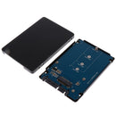M.2 NGFF to SATAIII Adapter SSD Enclosure for 2242 2260 2280mm SSD Black