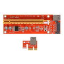 15Pin USB 3.0 PCI-E Express 1x to 16x Extender Riser Adapter Mining Card