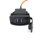 New Car 3.1A Dual SB Socket Charger Power Adapter Blue LED pour Phone