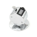 4 Digit Manual Hand Tally Mechanical Palm Click Counter Round Base JR
