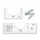 3pcs Acrylic T-Shirt Guide Ruler Vinyl Rulers Alignment Sewing Ruler Tool New