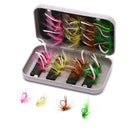 32Pcs/Box Fly Fishing Lure Dry/Wet Flies Ice Fishing Lure Artificial Bait