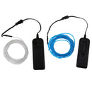 2PCS Luminescent Neon LED Lights Glow EL Wire String 5 Meters Light Blue