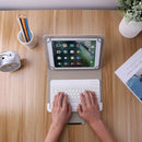 Wireless Bluetooth Keyboard for 9 10 inch TabletÃ‚Â PU Leather Case (White)