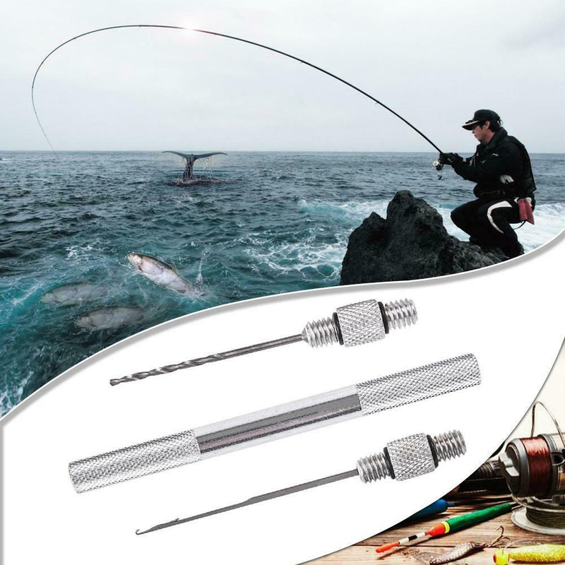 3 in 1 Combo Set Carp Fishing Rigging Bait Needle Tool Fish Drill Tackle