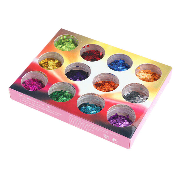 Ultra-thin Sequins Nails Art Glitter Paillette Colorful Nail Tip Decorations