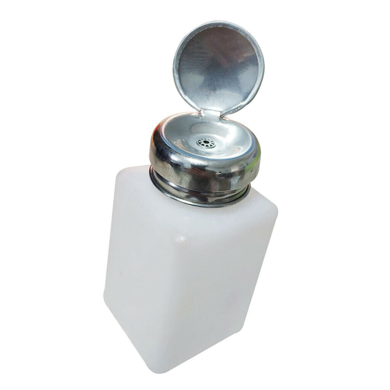 200ml Plastic Push Down Pump Bottle, Refillable Container for Alcohol and