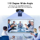 2MP 1080P Full HD 30fps Webcam with Built-in Mic Clip-on USB Web Camera