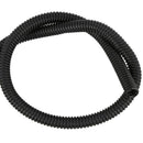 25 Ft Split Wire Loom Conduit Polyethylene Tubing Black Color Sleeve Tube