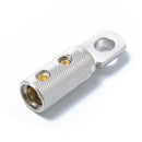 2 Pieces 4 AWG Wiring Wire Coupler Speaker Connector Terminal Nickel Plated