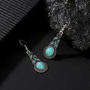 Bohemia Women Geometric Green Turquoise Dangle Hook Drop Earrings Jewelry hv2n