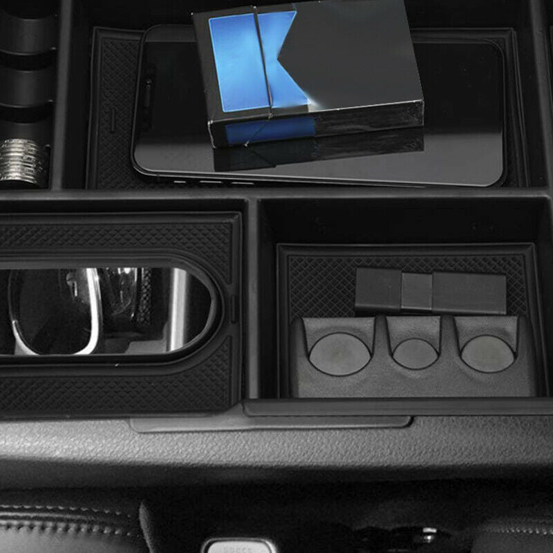 Center Console Organizer Insert Tray Armrest Box Secondary Storage Box for  P2T4