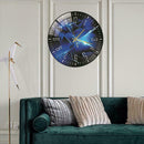 Clock Wall Fashion Glass Quartz Clock Home Living Quiet Silent NEW HOT X7L0