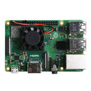 Fast Cooling Square 1/2 Dual Fan Single Fan w/ Heatsink for Raspberry Pi 3B/3B+