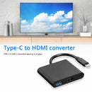 3 in 1 USB3.1 Converter USB-C to USB3.0+4K HDMI+PD USB-C Adapter for Switch