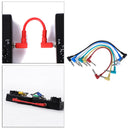6xGuitar Part Angled Plug Audio Cable Leads Patch Cables for Guitar Pedal Effect