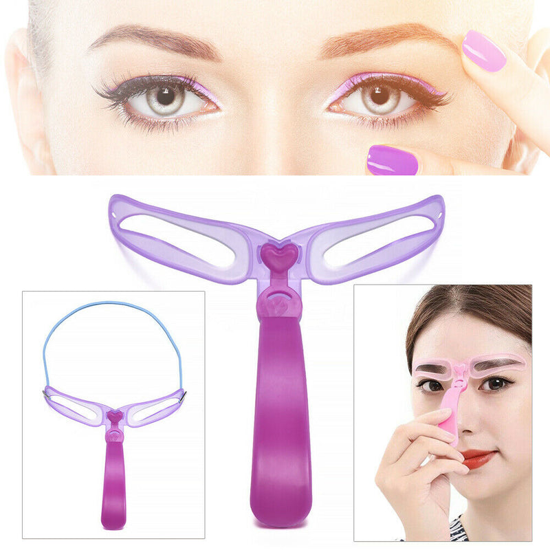 8 Eyebrow Stencils Shaper Grooming Kit Brow MakeUp Template Tool Useful UK!