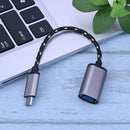 Braided Micro USB Male to USB Female OTG Adapter Cable for Android Smart Phone