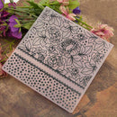 DIY Scrapbook Plastic Flower Embossing Folder Template for Album Card Tool A