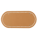 60 Holes PU Bag Pad Shaper Tote Bottom Insert for Hand-woven DIY Bag Khaki