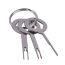 3PCS Car Terminal Removal Tool Kit Wiring Connector Release Pin Extractor Puller