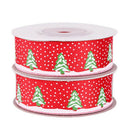 2cm double color printing ribbon Christmas tree series RibbonSEAU