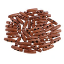 50Pcs 2 Holes Wood Sewing Horn Toggle Buttons Coat Clothes Accessories Craft