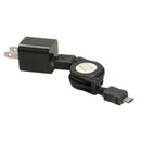 Micro USB to USB Retractable Data Sync Charging Cable Power Adapter