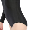 Women One Piece Swimsuit Long Sleeve High Neck Zipper Back Bodysuit Jumpsuit