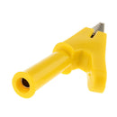 Insulation Stackable Electric Alligator Clip Plug Nut Clamp Power Tester Yellow