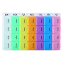 Large 7 Day Pill Box Holder Tablet Container Organiser Dispenser Vitamin Storage