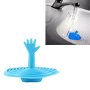 Cool Hand Shape Sink Plug Water Sink Stopper for Washroom Bathtub Random Color