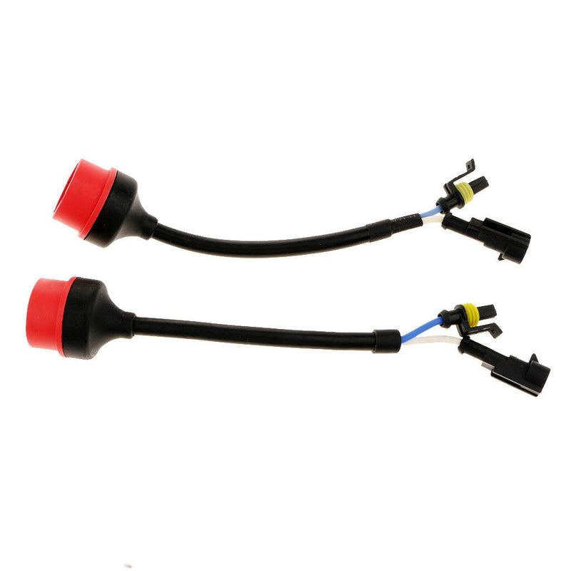 Pair D2 D2S D4C D4R HID Bulb Socket Harness Wiring Plug Connector Universal