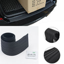 Universal Car Black Rear Bumper Sill Protector Plate Rubber Cover Guard Trim Pad