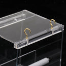 2Pcs Pet Bird Feeder Food Water Feeding Box Parrot Dispenser Cage Perch