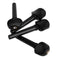 4/4 Size Violin Fiddle Tuning Peg 4pcs Set Ebony Wooden Replacement-black
