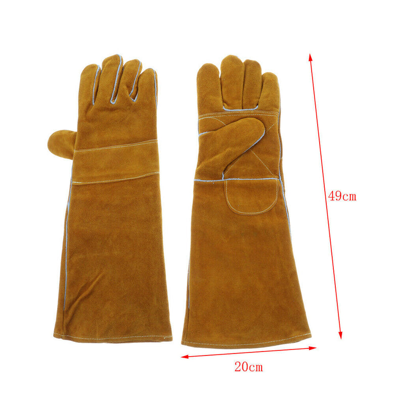 1 pair Professional Gloves Anti Bite with Long Sleeve Lizard Reptile Protective