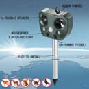 Solar Powered Animal Repeller Garden Squirrel Cat Dog Scarer Deterrent