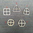 50pcs/ Pack Wooden Fairy Door Windows Fairy Door Accessories