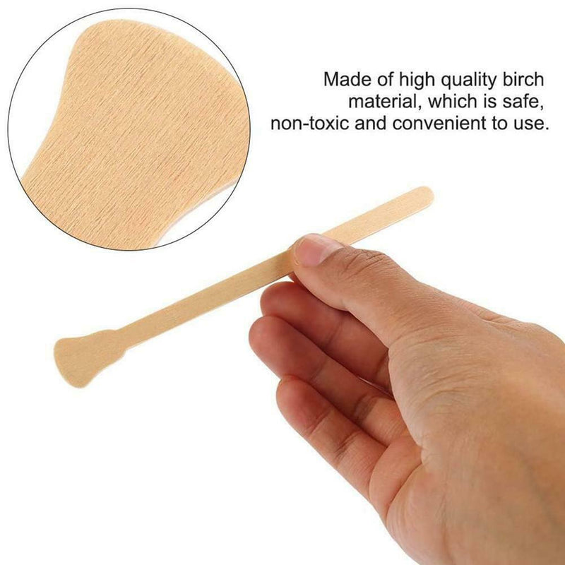 10Pcs Waxing Wax Wooden Disposable Bamboo Sticks Hair Removal Wax Stick