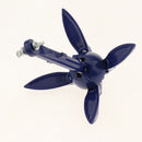 1PC Anchor Folding - 1.5lb Aluminum Grapnel Anchor System Marine Boat Yacht Raft